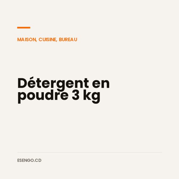 Détergent en poudre 3 kg - Esengo